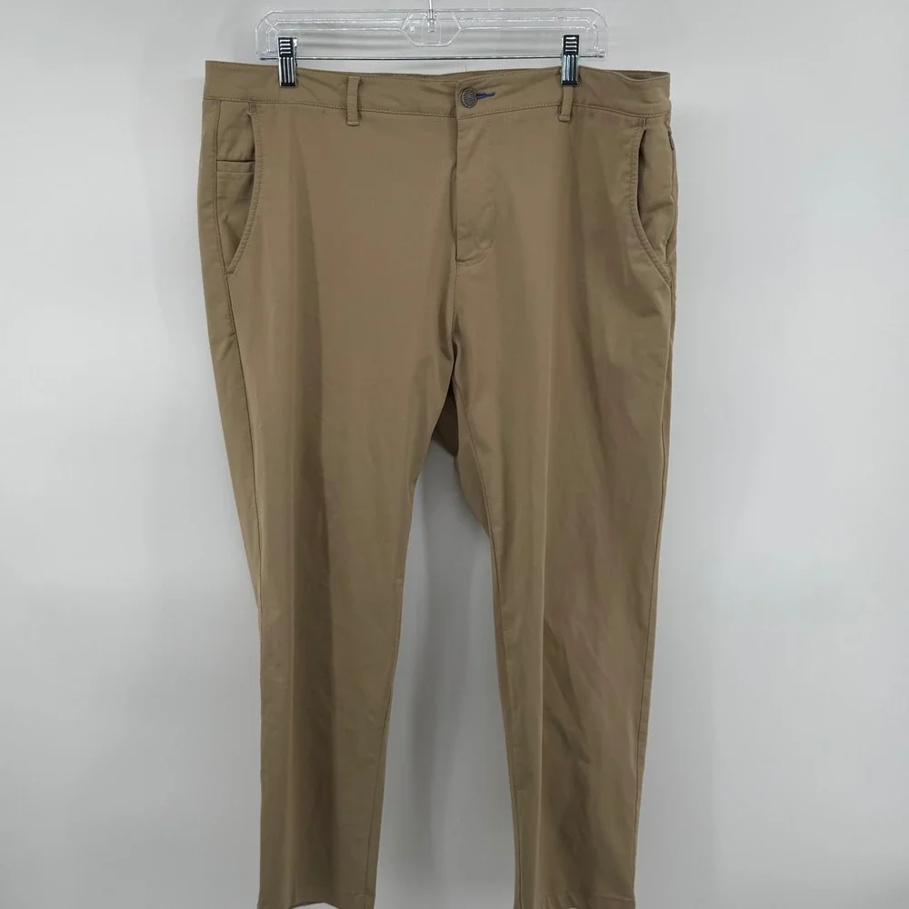 TWILLORY‎ Performance Fabric Tailored Fit Khaki Mens Dress Pants 38x30